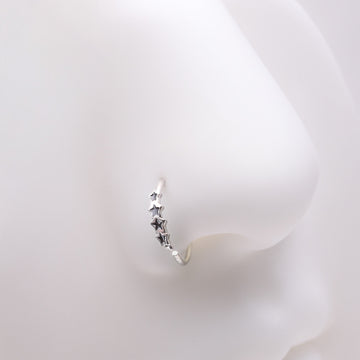 Detail View 1 of Black Stars Infinite Steel Bendable Hoop Ring